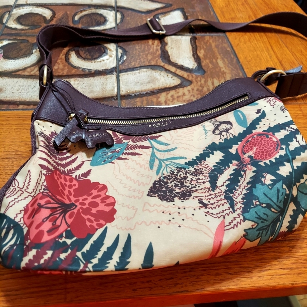 Radley london crossbody floral purse career office errands